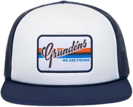 Grundens Script Foamie Adjustable Navy/White Hat