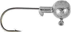 SouthBend Unpainted Jig Heads - 3/8 Ounce, Pack Of 10, Fishing Terminal Tackle
