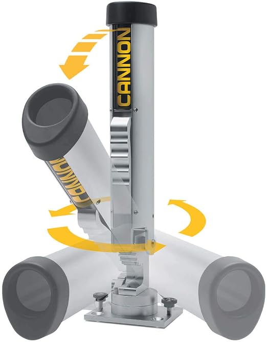 Cannon Dual Axis Adjustable Rod Holder Silver
