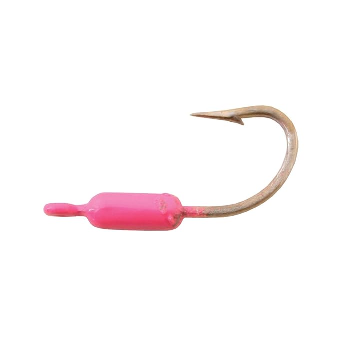 Calcutta PK Crusher Jighead, 1/16 oz,s Sz 2 J-Hook, Pink, 5/Pack