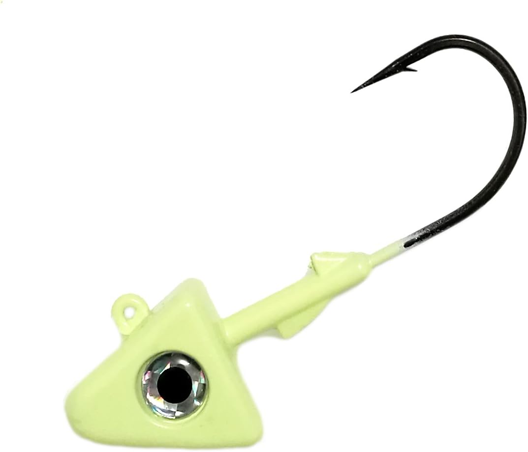 Got-Cha Swim Bait Head w/Mustad Hook, 8 oz, Glow