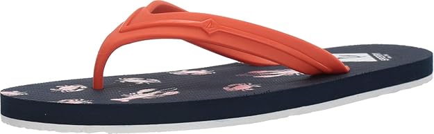 Sperry Men's Marina Beach Flip Flop, Shellfish Print Rubber Size 9