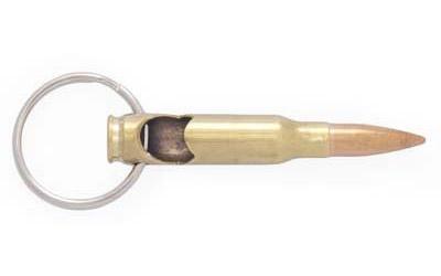 Lucky Shot RBKBO-308 7.62 / 308 Brass Bottle Opener Keychain.