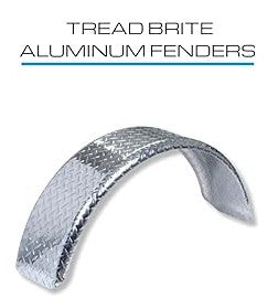 Aluminum Round Single Axle Boat Trailer Fender for 10" Tire.