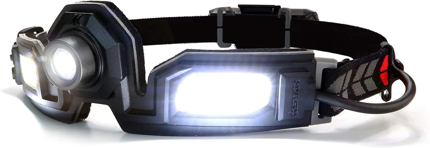 STKR FLEXIT Headlamp PRO Halo Lighting, Rechargeable - 650 lumens