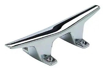 Shoreline Marine Cleat 6" Chrome Plated Zamak