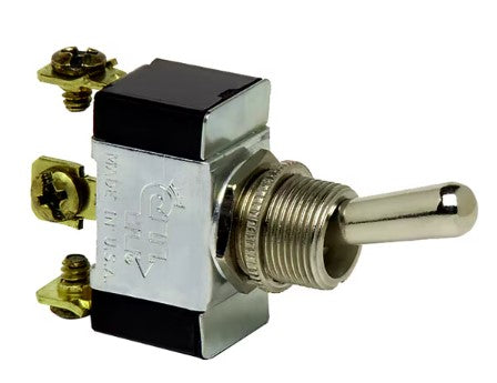 Cole Hersee 5584, Toggle Switch, SPDT On-On, 6-32 Screw, 25 Amp, 12V