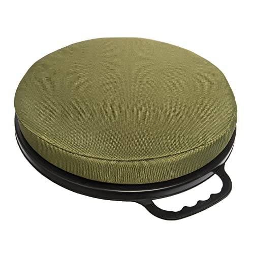 HQ Outfitters HQ-SWIV-GN Padded Swivel Seat for 5 Gallon Bucket, Green.