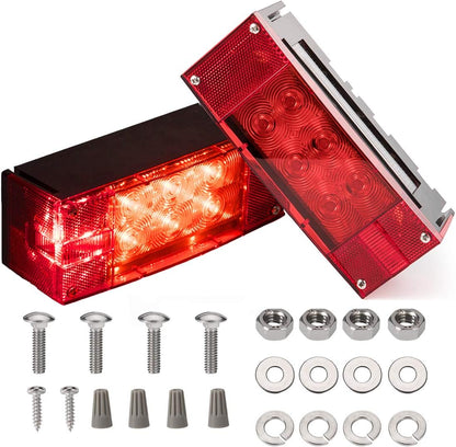 Shoreline Marine Multifunction Low Profile Red LED Trailer Lights