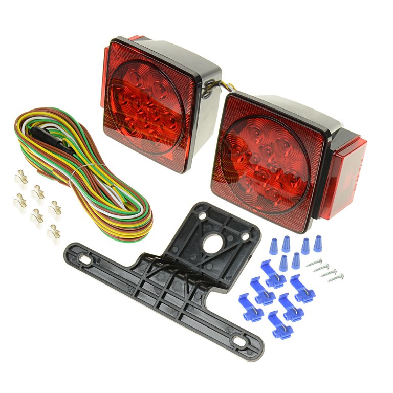 ShoreLine Marine SL40140 Submersible LED Trailer Light Kit - Square.