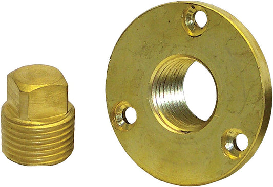 Shoreline Marine Garboard Plug Kit Brass - 1/2" Inch.