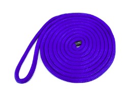 ShoreLine Marine 1/2" x 15' Double Braid Dock Line Royal Blue Nylon.