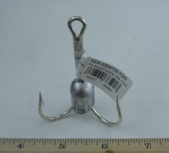 Sea Striker SSWTH-10/0 Mustad Weighted Snatch Hook 1.5 oz. Lead