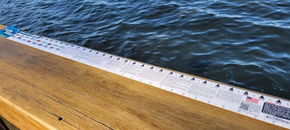 Salty Bones Saltwater Vinyl Fishing Ruler for State of Florida.