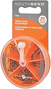 South Bend 1005 Treble Hook Assortment w/Dial Box