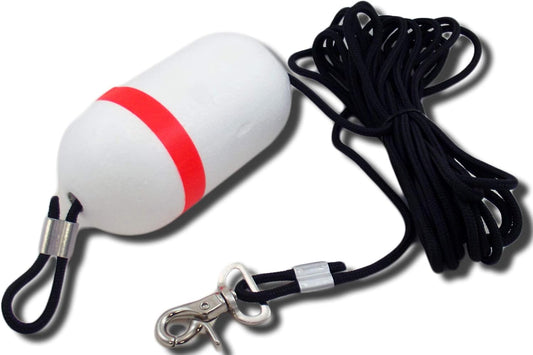 Anglers Choice Bo-Slo Drift Anchor Tow Rope with Water Resistant Suplex Poly-Pro Rope, 25-Feet