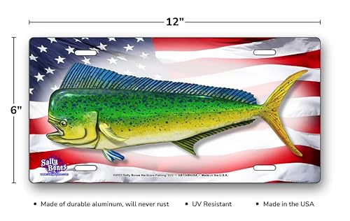 Salty Bones Air Brushed License Plate.