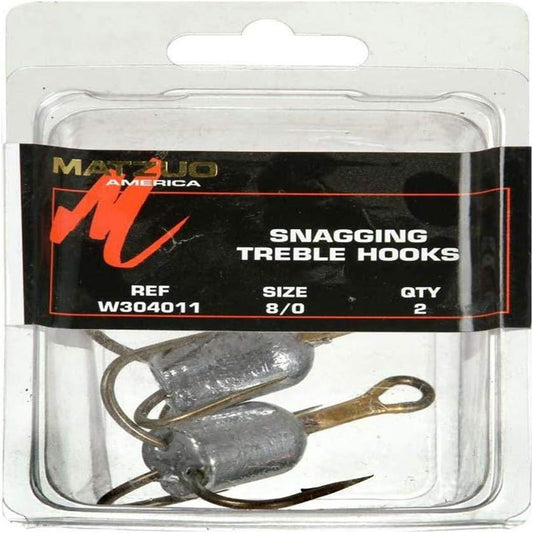 Matzuo Snag Weighted Treble Hooks 2 Pack W304011
