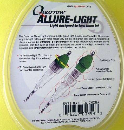 5475 Allure-Light Fishing Lure Green