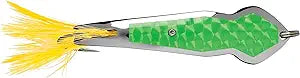 Luhr Jensen 13 Pet Spoon Yellow Feather Green Prism