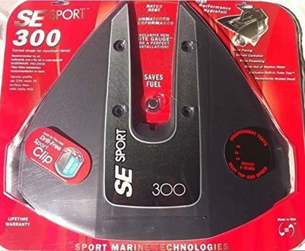 SE Sport SE300 Hydro Foil Black for 40 - 350 HP.