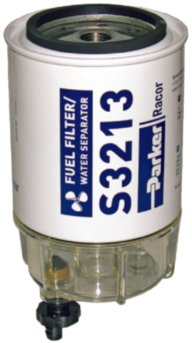 Racor 60 GPH Gas Outboard Filter with Clear Bowl - Small Hole.