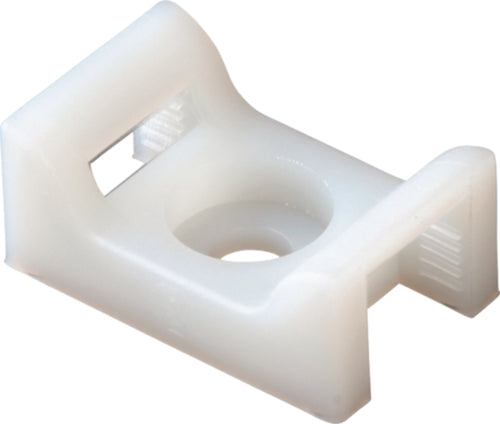 Ancor Cable Tie Screw Mounts #8, White.