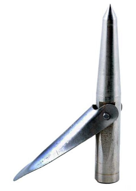 Marine Sports Medium - Single Barb Spear Tip - Plated.