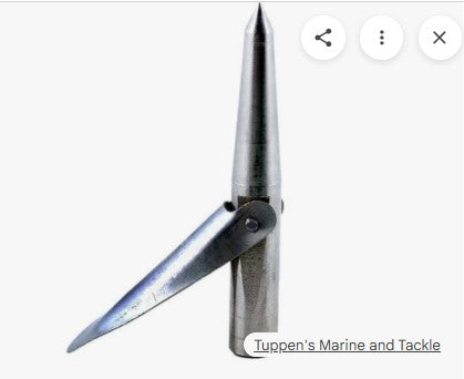 Marine Sports Large- Single Barb Spear Tip - Plated