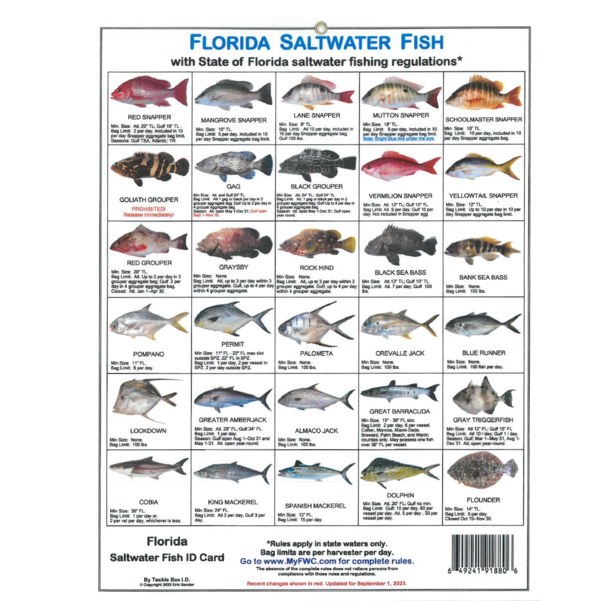 Tackle Box ID Jumbo ID Card
