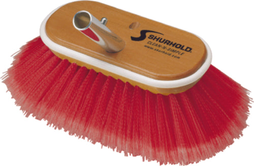 Shurhold 965 Deck Brush - Red - Combo - 6" Inch.