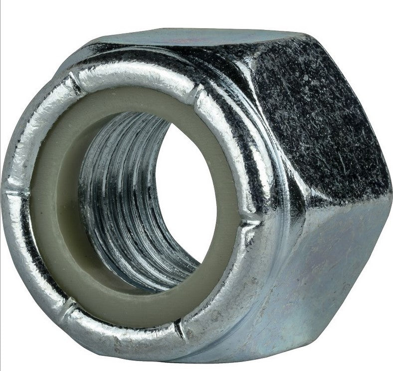 WaterLand 1/2"-13 Nylon Insert Lock Nut - Zinc Plated.