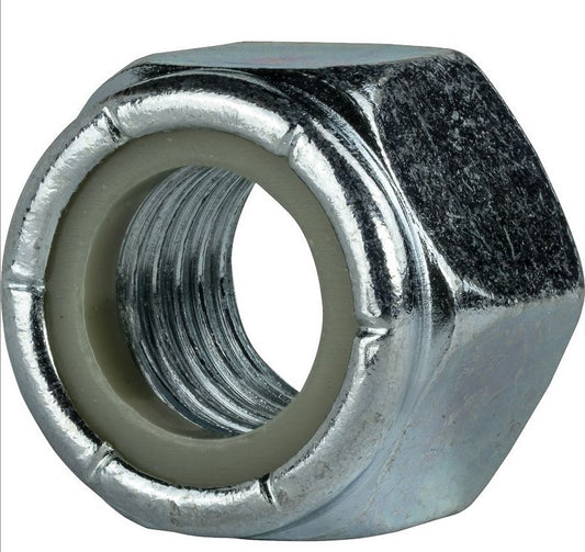 WaterLand 1/2"-13 Nylon Insert Lock Nut - Zinc Plated.