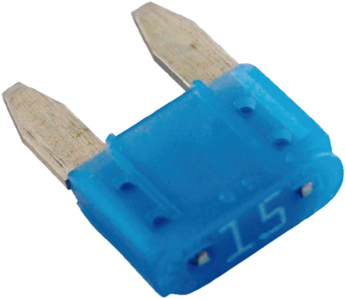 Blue Sea 5272 ATM® Mini Blade Fuse, 15 Amp, Blue, 2/pk
