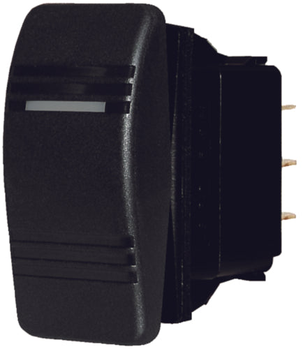 Blue Sea Systems 8284 Water Resistant Contura® III Switch, Black, (On)-Off-On.