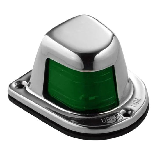 Attwood 66319G7 Stainless Steel Deck Mount Starboard Green Side Navigation Light