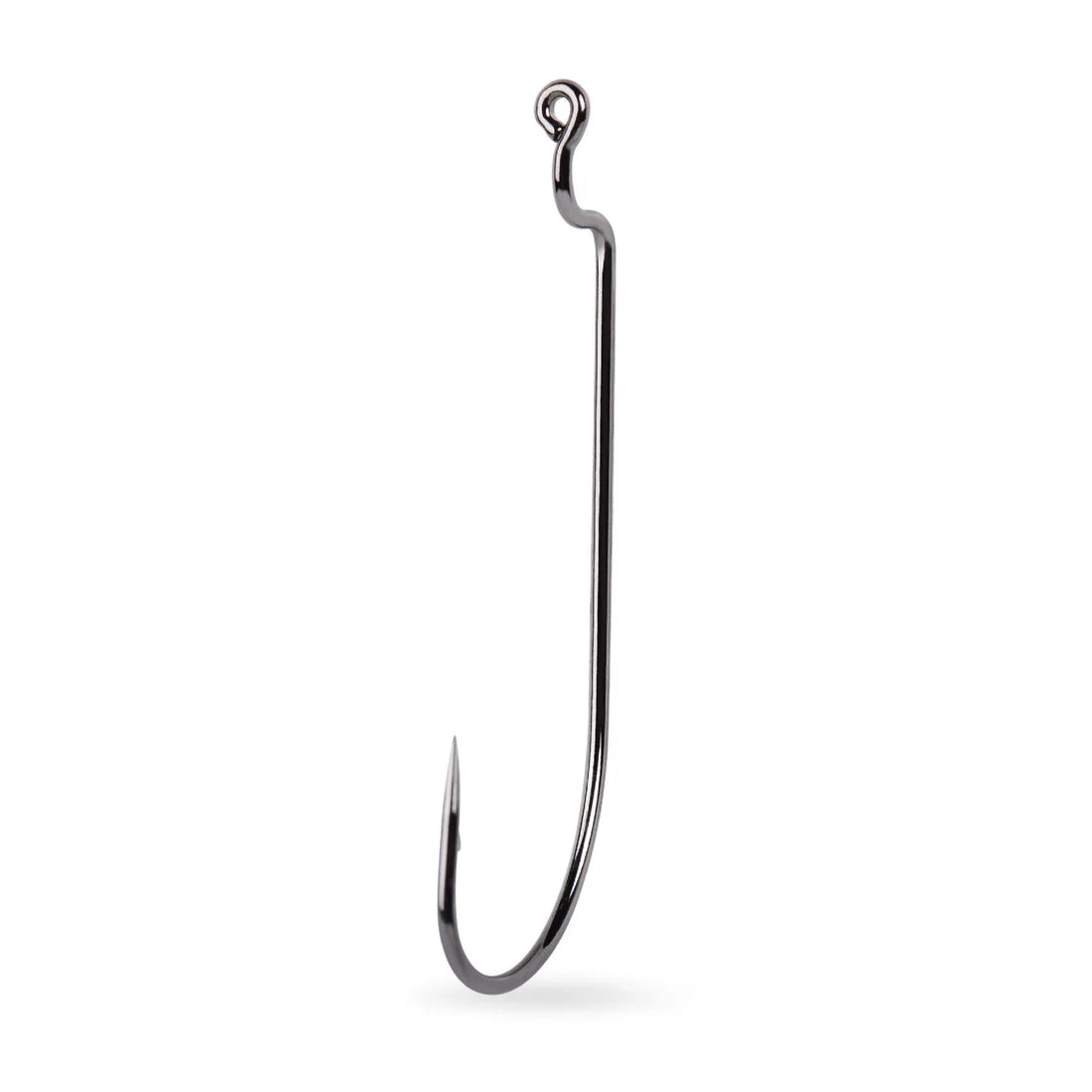 Mustad Offset Shank Worm Hook 39121NP Black Nickel