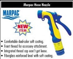 MarPac Hose Nozzle Adjustable Spray Pattern with Quick Disconnect Fitting - Fresh Water.