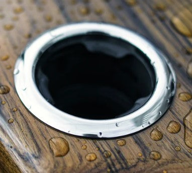 MarPac 7-0961 Marine Cup Stainless Steel Drink Holder with Drain OD 4.25" Inch.