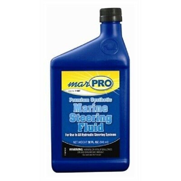 MarPro Synthetic Hydraulic Steering Fluid 1 Quart.