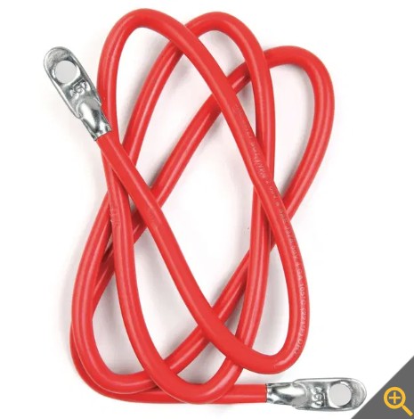 MarPac Tinned Copper Battery Cable (4-Gauge, 48” - Red).