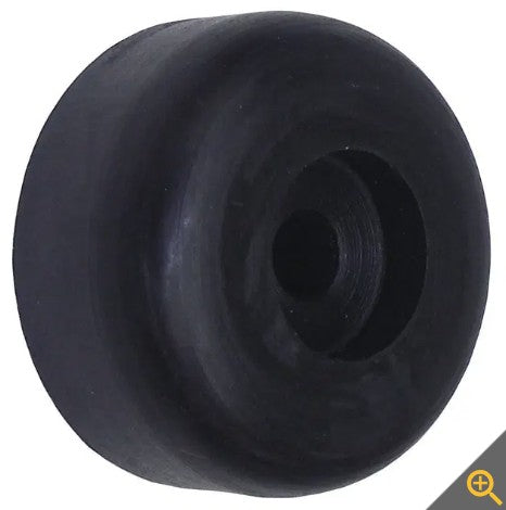 MarPac Shaft Spool/Bow Black Rubber Roller End Cap. (3.5”, 5/8” Shaft)