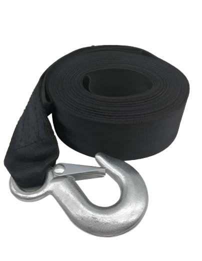 Dutton-Lainson 3" x 25' Black - 8,000lb. Boat Winch Strap.