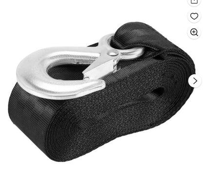 Dutton-Lainson 3" x 25' Black - 8,000lb. Boat Winch Strap.