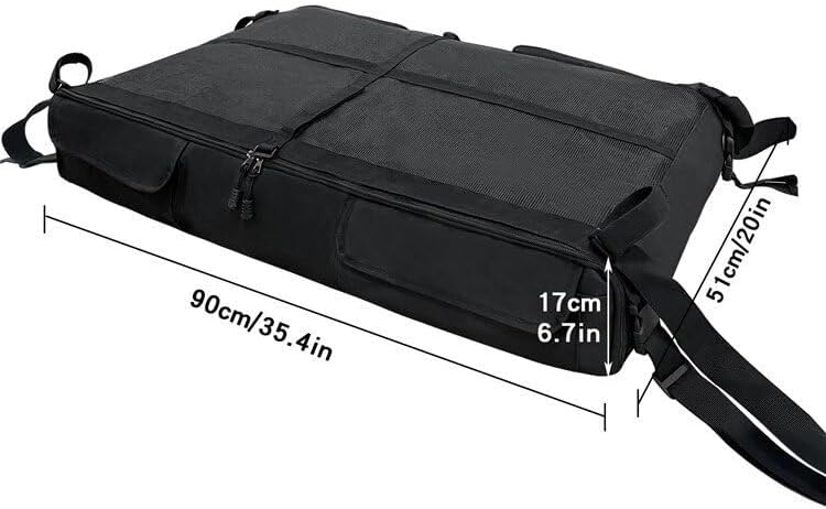 MarPac T-Top PFD (Large) Overhead Storage Bag (Black) - Holds Up to 6 PFD's 37" x 20" x 6".