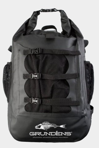 Grundens Rumrunner 30L Backpack Dry Bag - Black One Size.