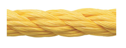 3-Strand Twisted Polypropylene Rope (1/2” Yellow) - Price Per Foot.