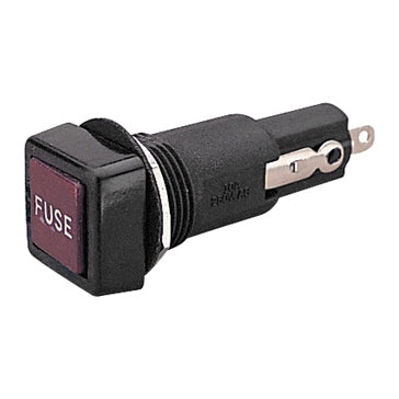 Sea Dog Square Fuse Holder with Push in Cap