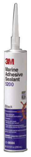 3M 5200 Marine Sealant Black - 10 oz. Cartridge.