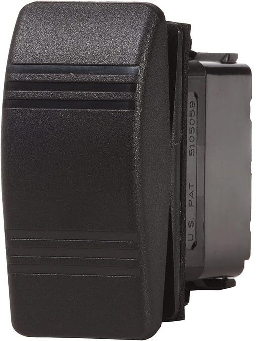Blue Sea 8288 Water Resistant Contura Switch - Black DPST Off-(Mom-On)